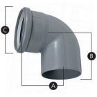 Centrotherm ISEL0687UV InnoFlue 87° Elbow 6"