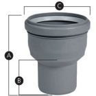 Centrotherm ISIA10004 InnoFlue Increaser 4/4"