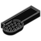 Kohler 10502-7 Colibri Soap & Sponge Shower Dish, Black