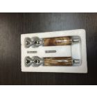 Kohler 9636-G-63 Antique Onyx Inserts in Brushed Chrome and Firelight