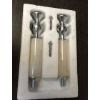 Kohler 9636-G-60 Antique Onyx Inserts in Brushed Chome and Pearl