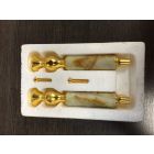 Kohler 9636-BG-63 Antique Onyx Inserts in Brushed Gold and Firelight