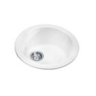 19" Luna Single Bowl Drop In Fireclay Sink in White by Franke LBK610WH