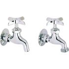Elkay LK69C Commercial Service/ Utility Single Hole Wall Mount Faucet 1 pair Chrome