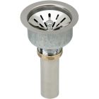 Elkay LK99 Deluxe 3-1/2" Drain Type 304 Stainless Steel Body, Strainer Basket Rubber Seal and Tailpiece