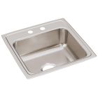 Elkay LR19192 Lustertone Classic Stainless Steel 19-1/2" x 19" x 7-1/2", Single Bowl Drop-in Sink