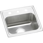 Elkay LRAD1716651 Lustertone Classic Stainless Steel 17" x 16" x 6-1/2", Single Bowl Drop-in ADA Sink