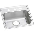 Elkay LRAD1919553 Lustertone Classic Stainless Steel 19-1/2" x 19" x 5-1/2", Single Bowl Drop-in ADA Sink