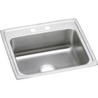 Elkay LRAD2219404 Lustertone Classic Stainless Steel 22" x 19-1/2" x 4", Single Bowl Drop-in ADA Sink