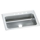Elkay LRS3322MR2 Lustertone Classic Stainless Steel 33" x 22" x 7-5/8", Single Bowl Drop-in Sink