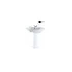 Toto LT770#51 Clayton 27" Pedestal Bathroom Sink with Single Faucet Hole Drilled and Overflow - Less Pedestal in Ebony