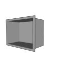 Agape AMEN0950A Square Shelf in Polished Stainless Steel