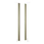 Robern MSMK70D8SR11 M Series 2 Inch W x 70 Inch H Surface Mount Kit In Tinted Grey Glass