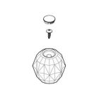 Moen 100695 HANDLE KIT PC (PR)KNOB KIT, H & C