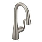 Moen 5995SRS Arbor Pullout Spray Single Hole Bar Faucet Spot Resist Stainless