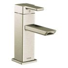 Moen S6700BN 90 Degree Single Hole Bathroom Faucet in Brushed Nickel