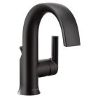 Moen S6910BL Doux Single Hole Bathroom Faucet in Matte Black
