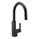 Moen S72308BL STO 1.5 GPM One-Handle High Arc Pull Down Kitchen Faucet in Matte Black