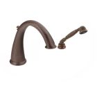 Moen T9212ORB Kingsley high arc roman tub faucet includes hand shower IoDIGITAL technology in Oil Rubbed Bronze