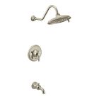 Moen TS32104NL Weymouth Tub and Shower Faucet in Nickel