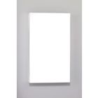 Robern MP24D4F19RE M Series Medicine Cabinet 40" H x 24" W x 4" D Flat, Polished Edge, Right Handed Electric in Satin White Tinted Glass