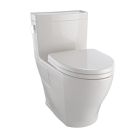 Toto MS624124CEFG#12 Legato WASHLET+ One-Piece Elongated 1.28 GPF Universal Height Skirted Toilet with CEFIONTECT in Sedona Beige