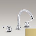 Kohler P12885-4-PB Fairfax Deck-mount faucet trim, project pack in vibrant polished brass