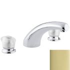 Kohler P15290-7-PB Coralais Deck-mount high-flow bath faucet trim with sculptured acrylic handles in vibrant polished brass