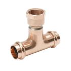 Mueller PF 02718 3" x 3" x 3/4" Press P x P x FPT Reducing Tee 