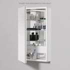 Robern PLM1630WBLE PL Series Cabinet, 15-1/4" x 30" x 4", Flat Top, Bevel Edge, Left Hinge, White Interior, Electric