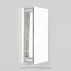 Robern PLM2440BB PL Series Cabinet, 23-1/4" x 39-3/8" x 4", Flat Top, Bevel Edge, Non-Handed (Reversible), Black Interior, Non-Electric
