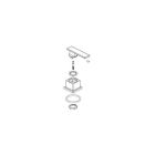 Delta RP63356 Vero Metal Lever Handle Kit - Cold - Roman Tub In Chrome