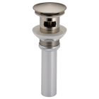 Brizo RP72414NK Pop-Up Drain Assembly with Overflow in Brilliance® Luxe Nickel®