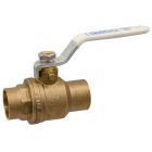 Nibco NJ998XA Bronze Ball Valve, Full Port, Lever Handle, 1" Solder End