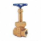 Nibco NL2H00C Bronze Gate Valve, 300-S/600-WOG PSI, w/ Rising Stem, Wheel Handle, 1 1/2" NPT Female