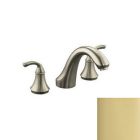 Kohler T10278-4-PB Forté Sculpted deck-mount bath faucet trim for high-flow valve, valve not included in vibrant polished brass