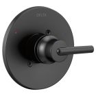 Delta T14059-BL Trinsic® Monitor 14 Series Wall Mounted Single Handle Pressure Balanced Valve Trim Only in Matte Black (Rough-In Sold Separately) 