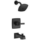 Delta T14464-BL Ashlyn® Monitor® 14 Series 1.75 GPM Wall Mounted Single Function Pressure Balanced Tub and Shower Trim in Matte Black (Rough-In Valve Sold Separately) 