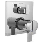 Delta T27T967 Ara Angular Modern Tempassure 17T Series Valve Trim Only With 6-Setting Integrated Diverter in Chrome (Rough Sold Separately)