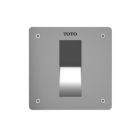 Toto TET3UA31#SS EcoPower Ultra-High-Efficiency Concealed Toilet Flush Valve 4" x 4" - 1.0 GPF (V.B.Set) (Back Spud Wall) in Stainless Steel