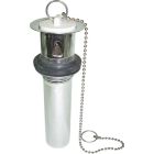 Watts 635-203, C.O. Basin Plug Drain, 1 piece, 1"-0.25"X 5" in Chrome