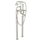 Rohl U.3013X/1-PN Georgian Era Perrin & Rowe Exposed Floor Mount Tub Filler With Handshower in Polished Nickel