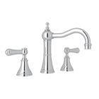 Rohl U.3723LSP-APC-2 Georgian Era Perrin & Rowe Column Spout Widespread Faucet in Polished Chrome
