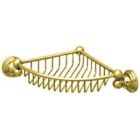 Rohl U.6916IB U.6916 Perrin and Rowe Wall Mounted Corner Basket, Inca Brass