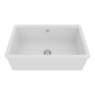 Rohl UM3018WH Shaker Shaws Classic Single Bowl Undermount Fireclay Kitchen Sink in White