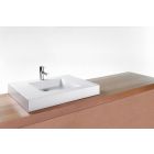 Wetstyle VCM30-O-1-PC-GA Cube Collection 18" W X 30" L X 4" H, Lavatory Sink, One Hole With Polished Chrome Overflow in White True High Gloss