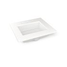 Robern TF25UCO93-8 Engineered Stone Vanity Top, 25" H X 22" W X 3/4" D, Center Undercounter Sink, White Zeus EXtreme, Three Hole