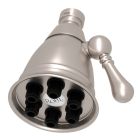 Rohl WI0122STN Edwardian 2 7/8" Mantova Adjustable Showerhead in Satin Nickel
