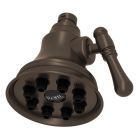 Rohl WI0123TCB Edwardian 4" Mantova Adjustable 8 Jet Showerhead in Tuscan Brass