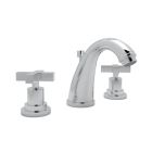 Rohl A1208XMAPC-2 Avanti Lombardia C-Spout Widespread Lavatory Faucet, Cross Handle, Polished Chrome